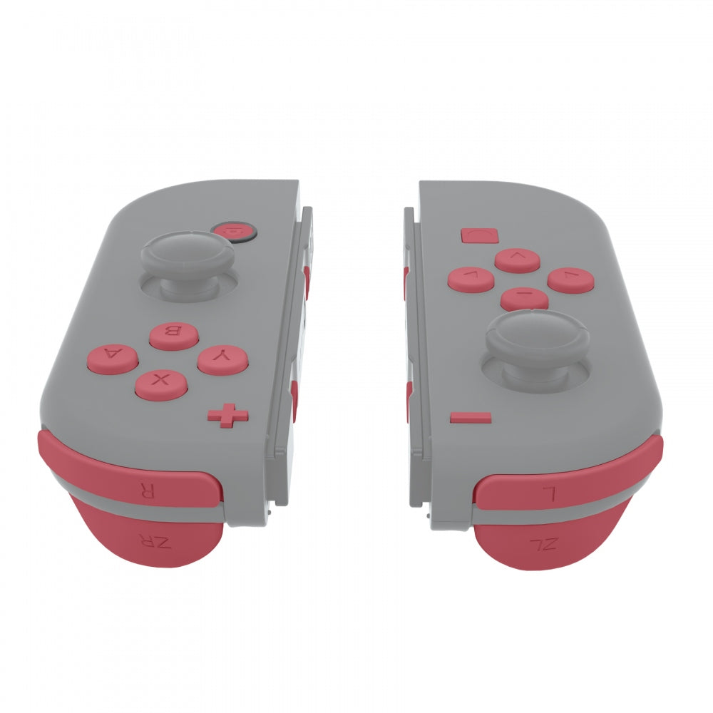 eXtremeRate Retail Indian Red Replacement ABXY Direction Keys SR SL L R ZR ZL Trigger Buttons Springs, Full Set Buttons Repair Kits with Tools for NS Switch JoyCon & OLED JoyCon - JoyCon Shell NOT Included - AJ219