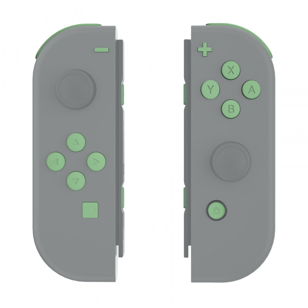 eXtremeRate Retail Matcha Green Replacement ABXY Direction Keys SR SL L R ZR ZL Trigger Buttons Springs, Full Set Buttons Repair Kits with Tools for NS Switch JoyCon & OLED JoyCon - JoyCon Shell NOT Included - AJ222