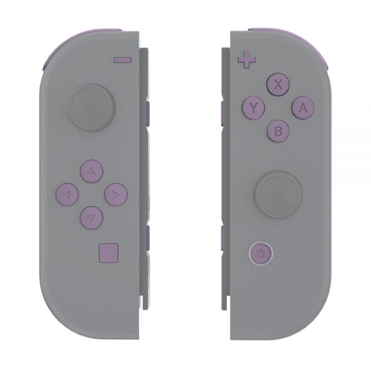 eXtremeRate Retail Dark Grayish Violet Replacement ABXY Direction Keys SR SL L R ZR ZL Trigger Buttons Springs, Full Set Buttons Repair Kits with Tools for NS Switch JoyCon & OLED JoyCon - JoyCon Shell NOT Included - AJ227