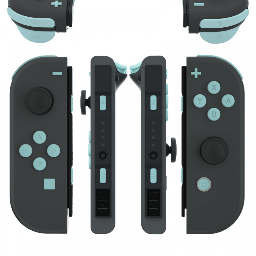 eXtremeRate Replacement Full Set Buttons for Joycon of NS Switch - Light  Cyan