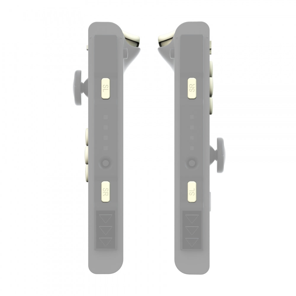 eXtremeRate Retail Light Cream Replacement ABXY Direction Keys SR SL L R ZR ZL Trigger Buttons Springs, Full Set Buttons Repair Kits with Tools for NS Switch JoyCon & OLED JoyCon - JoyCon Shell NOT Included - AJ230
