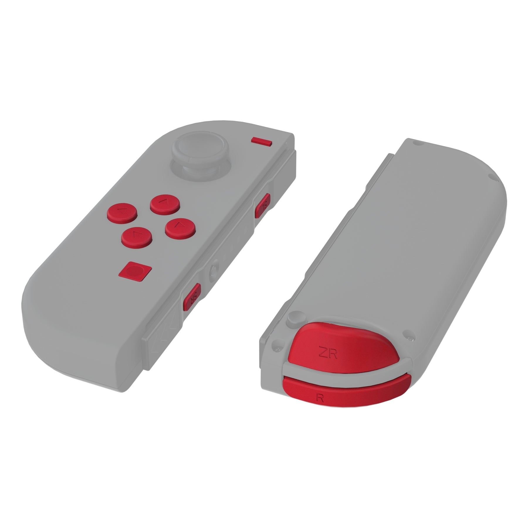 eXtremeRate Replacement Full Set Buttons for Joycon of NS Switch - Passion  Red