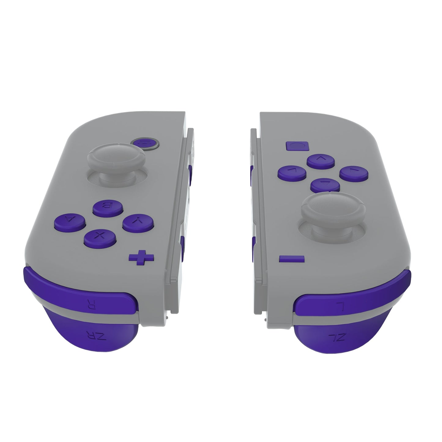 eXtremeRate Retail Purple Replacement ABXY Direction Keys SR SL L R ZR ZL Trigger Buttons Springs, Full Set Buttons Repair Kits with Tools for NS Switch JoyCon & OLED JoyCon - JoyCon Shell NOT Included - AJ234