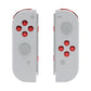eXtremeRate Retail Chrome Red Glossy Replacement ABXY Direction Keys SR SL L R ZR ZL Trigger Buttons Springs, Full Set Buttons Repair Kits with Tools for NS Switch JoyCon & OLED JoyCon - JoyCon Shell NOT Included - AJ303