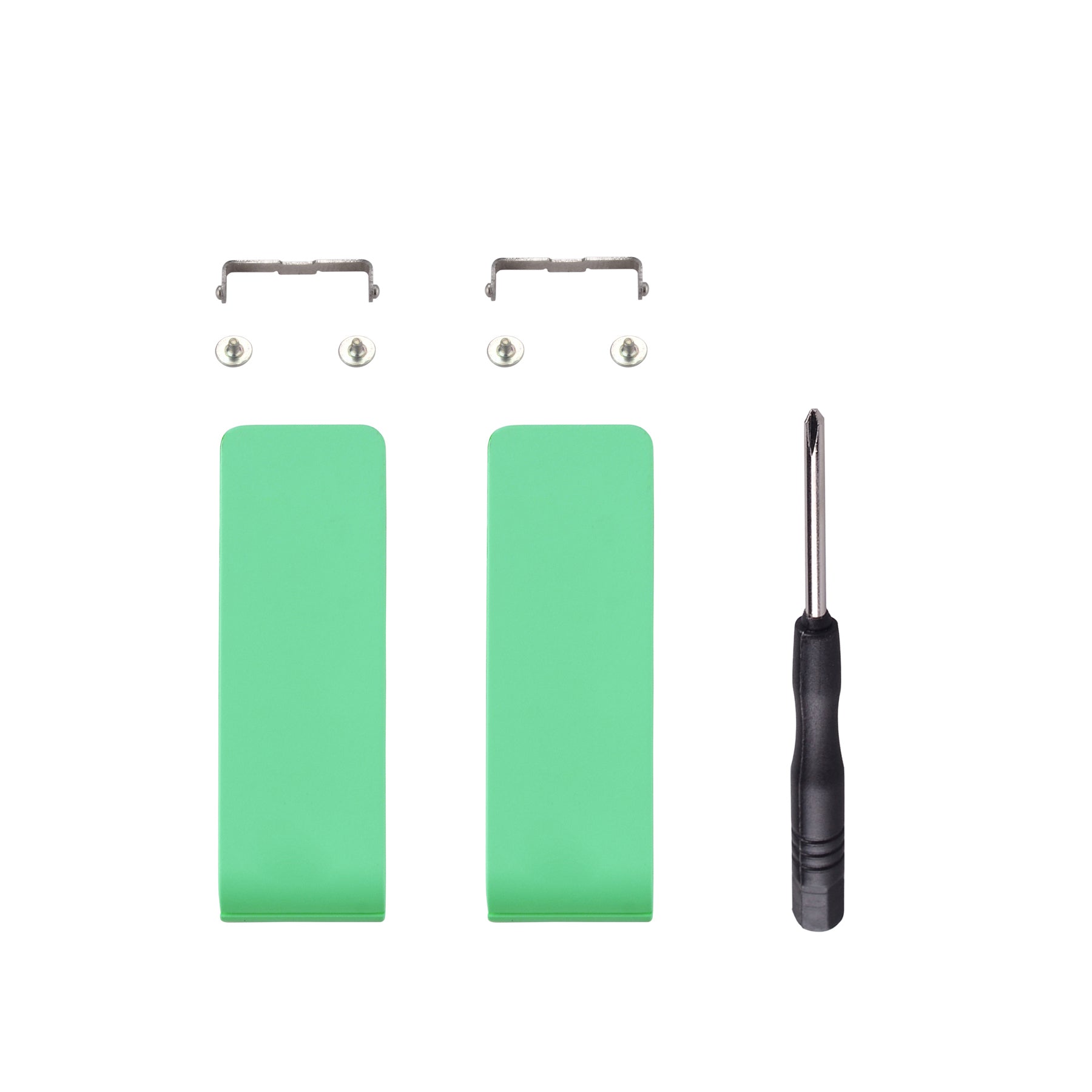 eXtremeRate Retail 2 Set of Mint Green Replacement Kickstand for Nintendo Switch Console, Back Bracket Holder Kick Stand for Nintendo Switch - Console NOT Included - AJ404