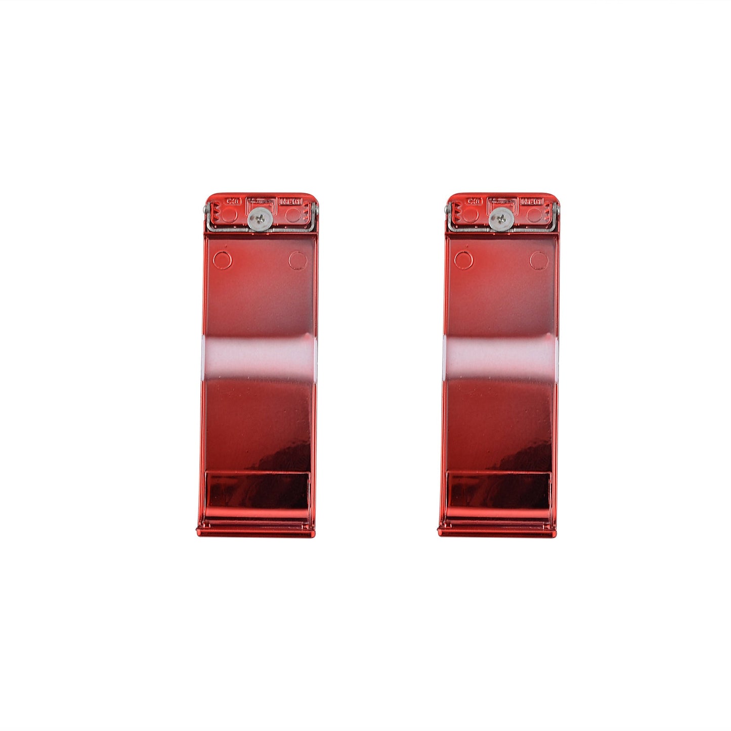 eXtremeRate Retail 2 Set of Glossy Chrome Red Replacement Kickstand for Nintendo Switch Console, Back Bracket Holder Kick Stand for Nintendo Switch - Console NOT Included - AJ407