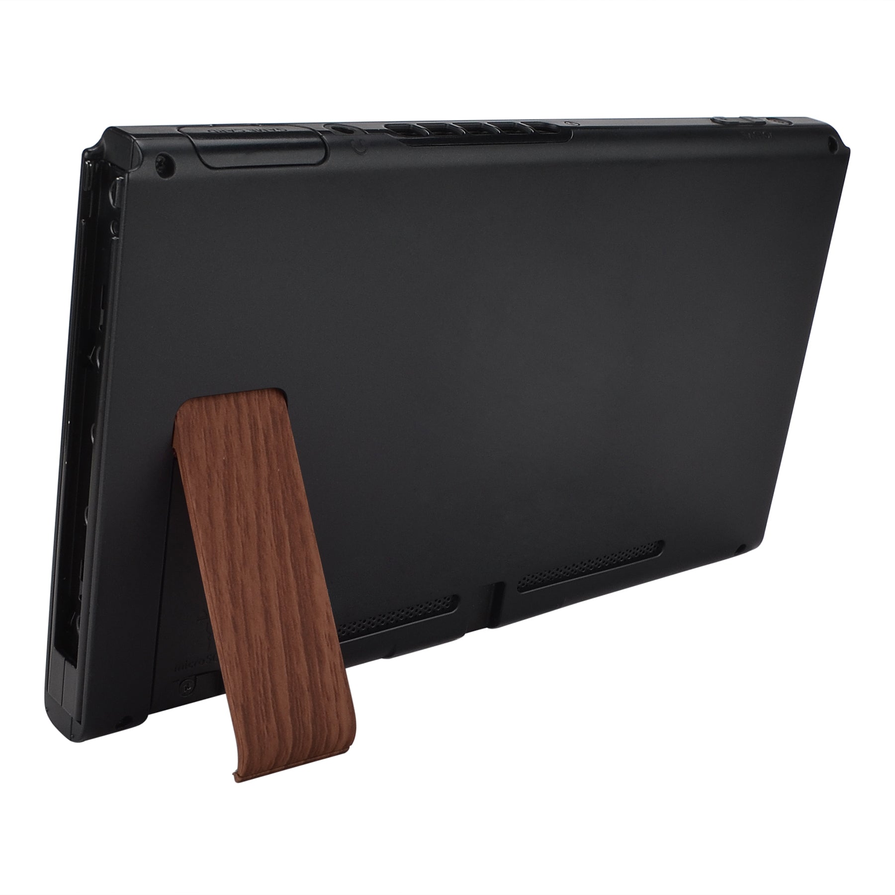 eXtremeRate Retail 2 Set of Wood Grain Replacement Kickstand for Nintendo Switch Console, Back Bracket Holder Kick Stand for Nintendo Switch - Console NOT Included - AJ409