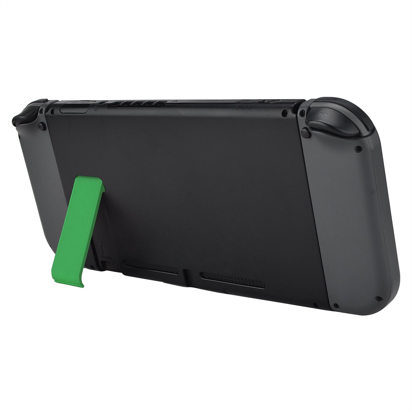 eXtremeRate Retail 2 Set of Green Soft Touch Replacement Kickstand for Nintendo Switch Console, Back Bracket Holder Kick Stand for Nintendo Switch - Console NOT Included - AJ418