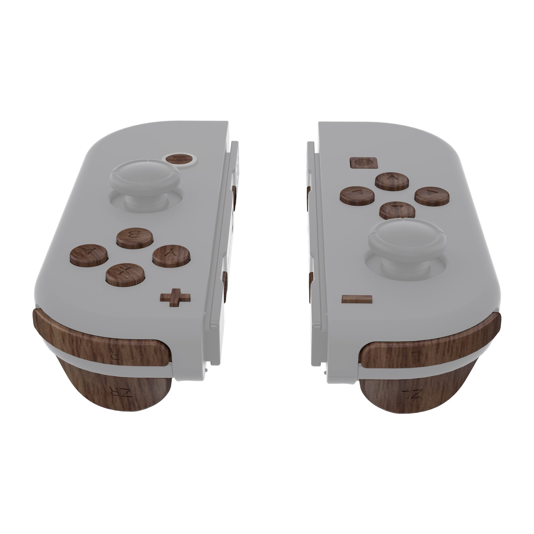 eXtremeRate Retail Wood Grain Replacement ABXY Direction Keys SR SL L R ZR ZL Trigger Buttons Springs, Full Set Buttons Repair Kits with Tools for NS Switch JoyCon & OLED JoyCon - JoyCon Shell NOT Included - AJ601