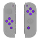 eXtremeRate Retail Replacement Controller ABXY Direction Home Capture + - Jelly Buttons, Two-Tone Pale Purple & Clear with Symbols Action Face Keys for Nintendo Switch & Switch OLED Joy-con - JoyCon NOT Included -  AJ7003