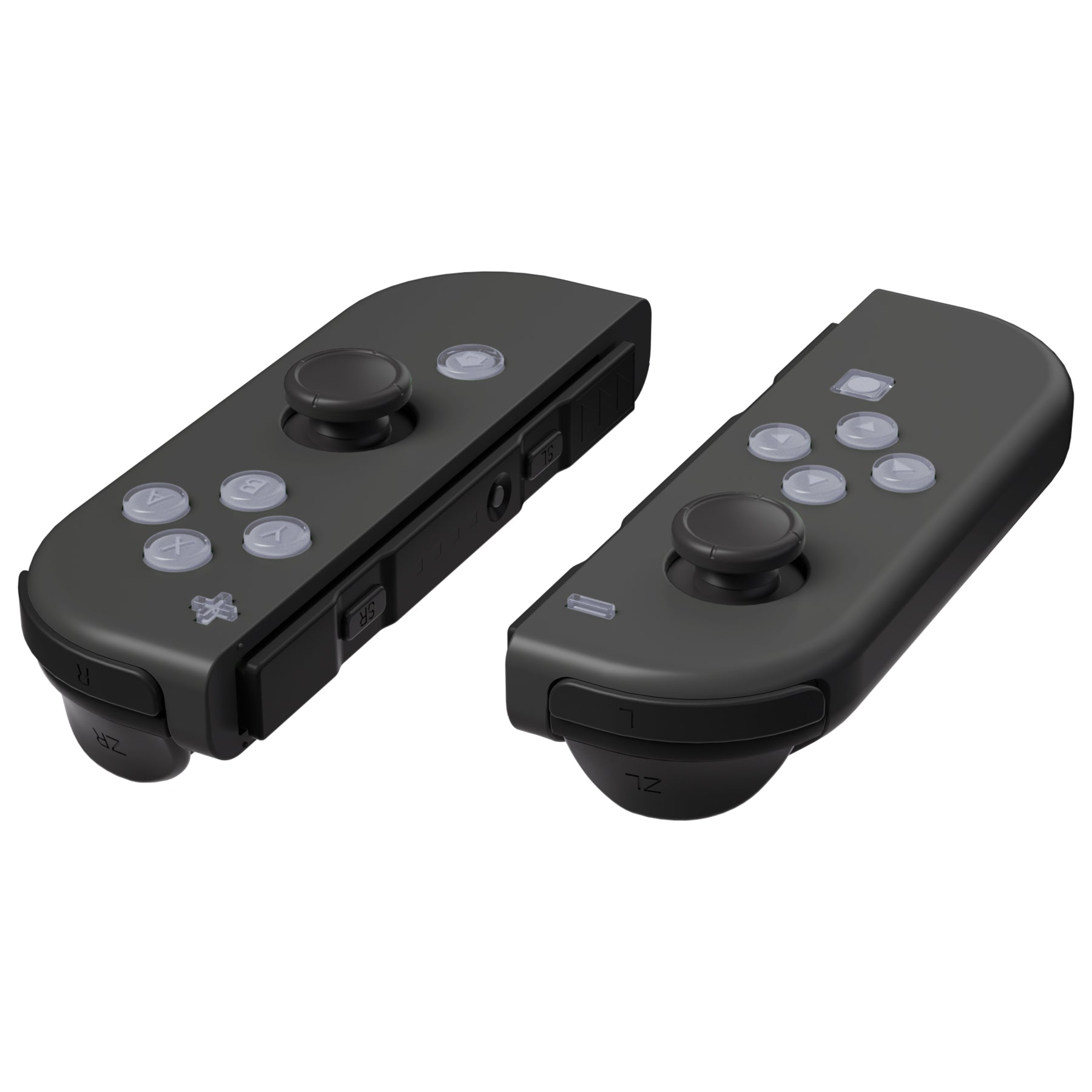 eXtremeRate Replacement Two-Tone Jelly Buttons with Symbols for Joycon of  NS Switch - New Hope Gray u0026 Clear