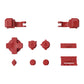eXtremeRate Retail Monster Red Custom Full Set Buttons for Gameboy Advance SP, Replacement A B L R Button Power On Off Volume Button D-pad Key for GBA SP Console - Console NOT Included - ASPJ105