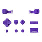 eXtremeRate Retail 16Bits Purple Custom Full Set Buttons for Gameboy Advance SP, Replacement A B L R Button Power On Off Volume Button D-pad Key for GBA SP Console - Console NOT Included - ASPJ107