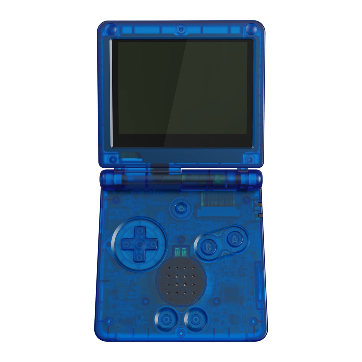eXtremeRate Retail IPS Ready Upgraded eXtremeRate Clear Blue Custom Replacement Housing Shell for Gameboy Advance SP GBA SP – Compatible with Both IPS & Standard LCD – Console & Screen NOT Included - ASPM5004