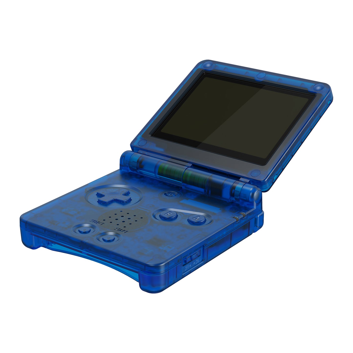 eXtremeRate Retail IPS Ready Upgraded eXtremeRate Clear Blue Custom Replacement Housing Shell for Gameboy Advance SP GBA SP – Compatible with Both IPS & Standard LCD – Console & Screen NOT Included - ASPM5004