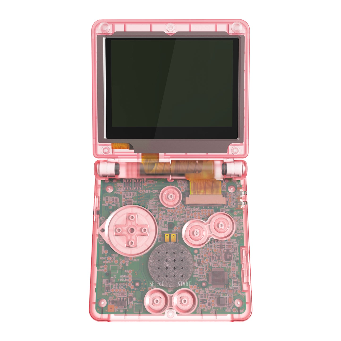 eXtremeRate Retail IPS Ready Upgraded eXtremeRate Cherry Pink Custom Replacement Housing Shell for Gameboy Advance SP GBA SP – Compatible with Both IPS & Standard LCD – Console & Screen NOT Included - ASPM5007
