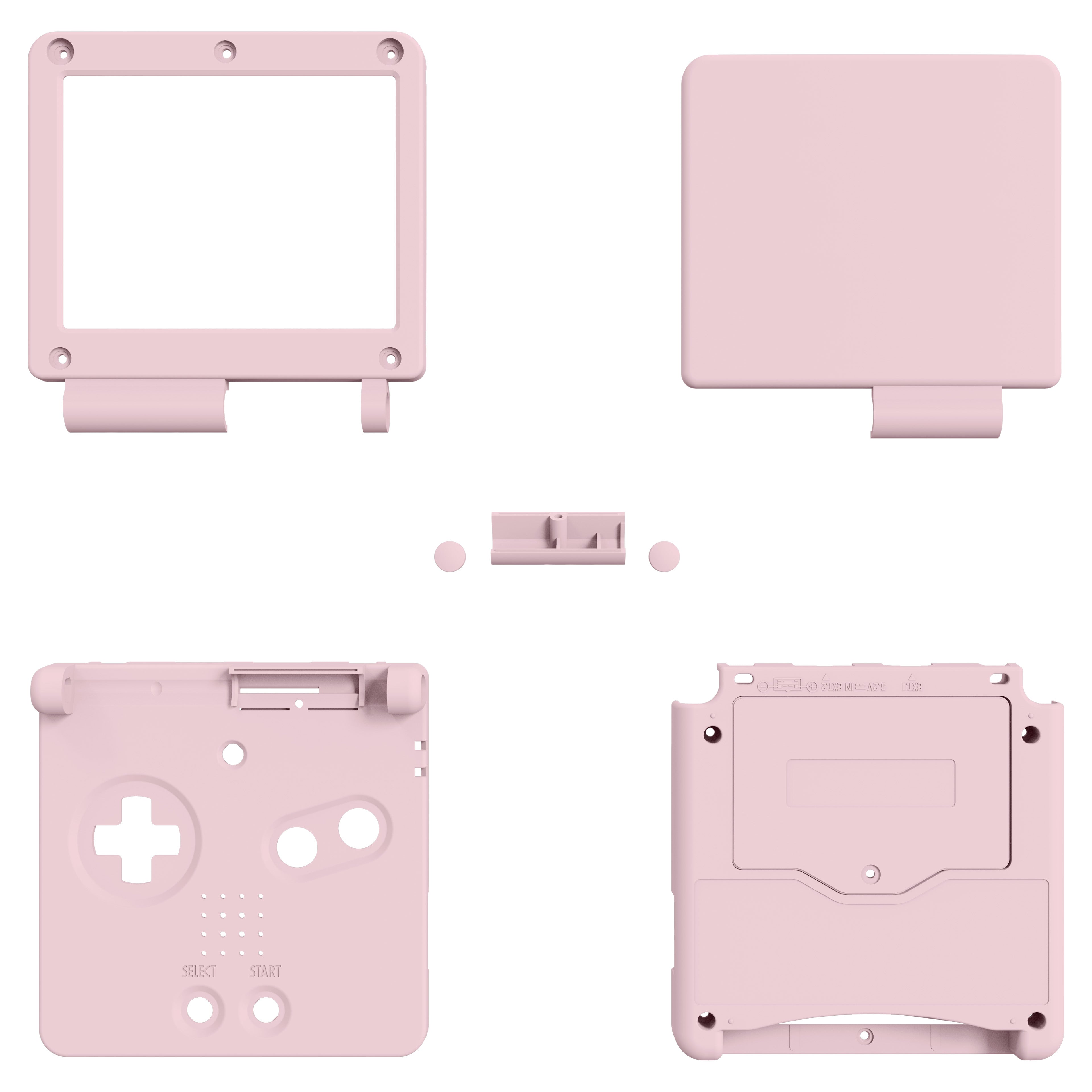 Backlit IPS Hello Kitty Tran Pink Gameboy Advance Glass carry pouch shops cart GBA