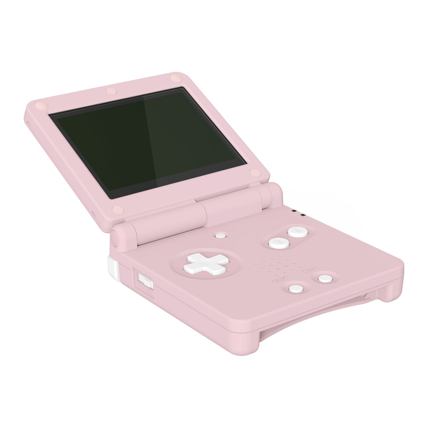 eXtremeRate Retail IPS Ready Upgraded Cherry Blossoms Pink Soft Touch Custom Replacement Housing Shell for Gameboy Advance SP GBA SP – Compatible with Both IPS & Standard LCD – Console & Screen NOT Included - ASPP3003