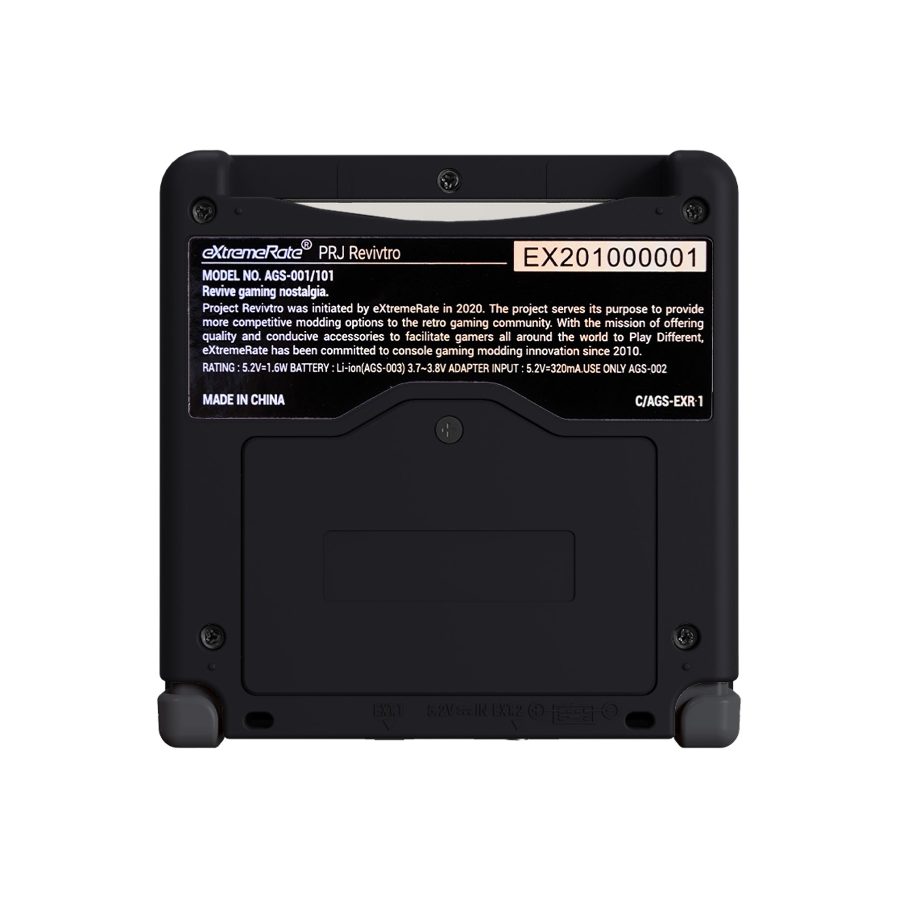 eXtremeRate Retail IPS Ready Upgraded Black Glossy Custom Replacement Housing Shell for Gameboy Advance SP GBA SP – Compatible with Both IPS & Standard LCD – Console & Screen NOT Included - ASPP3005