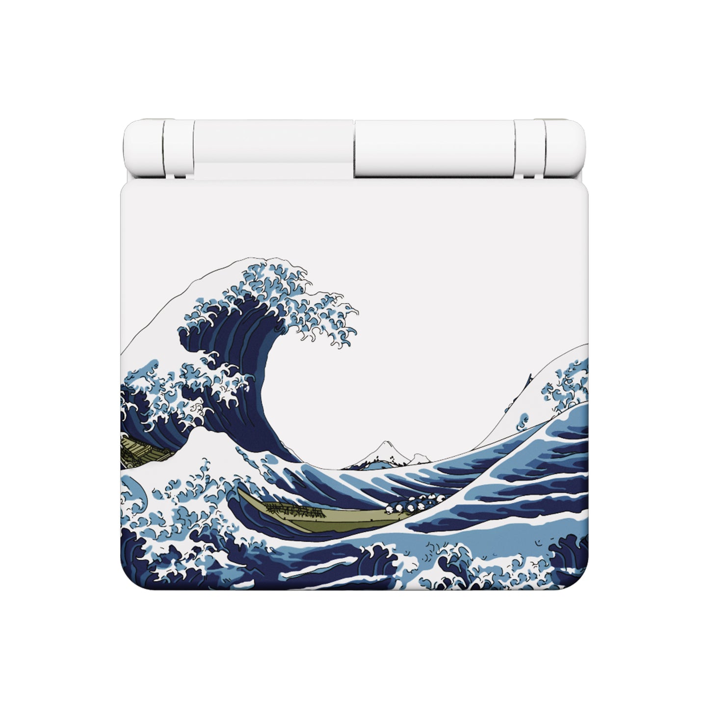 eXtremeRate Retail IPS Ready Upgraded The Great Wave Soft Touch Custom Replacement Housing Shell for Gameboy Advance SP GBA SP – Compatible with Both IPS & Standard LCD – Console & Screen NOT Included - ASPT1001