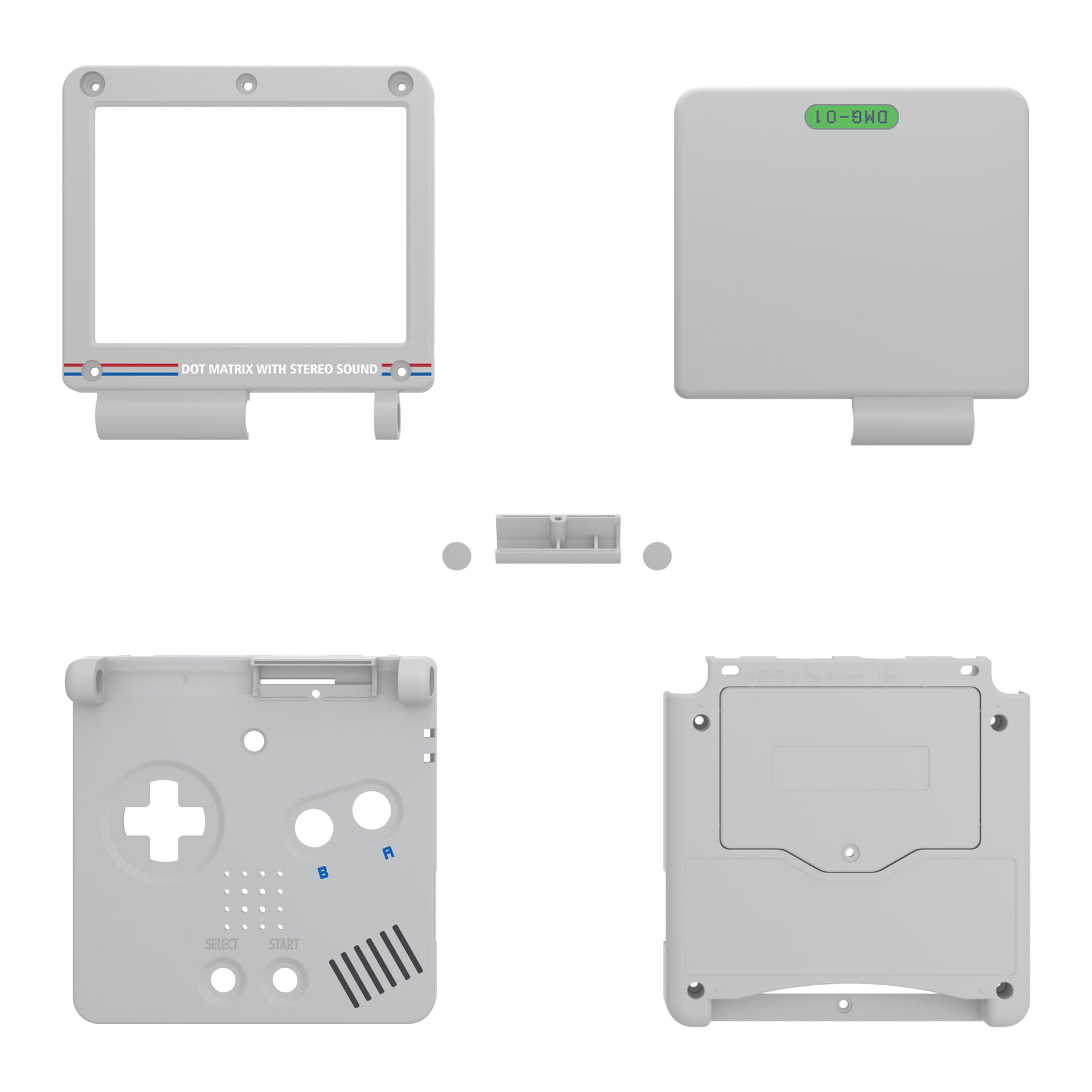 IPS Ready Upgraded eXtremeRate Classic 1989 GB DMG-01 Style Custom  Replacement Housing Shell for Gameboy Advance SP GBA SP – Compatible with  Both IPS & Standard LCD – Console & Screen NOT