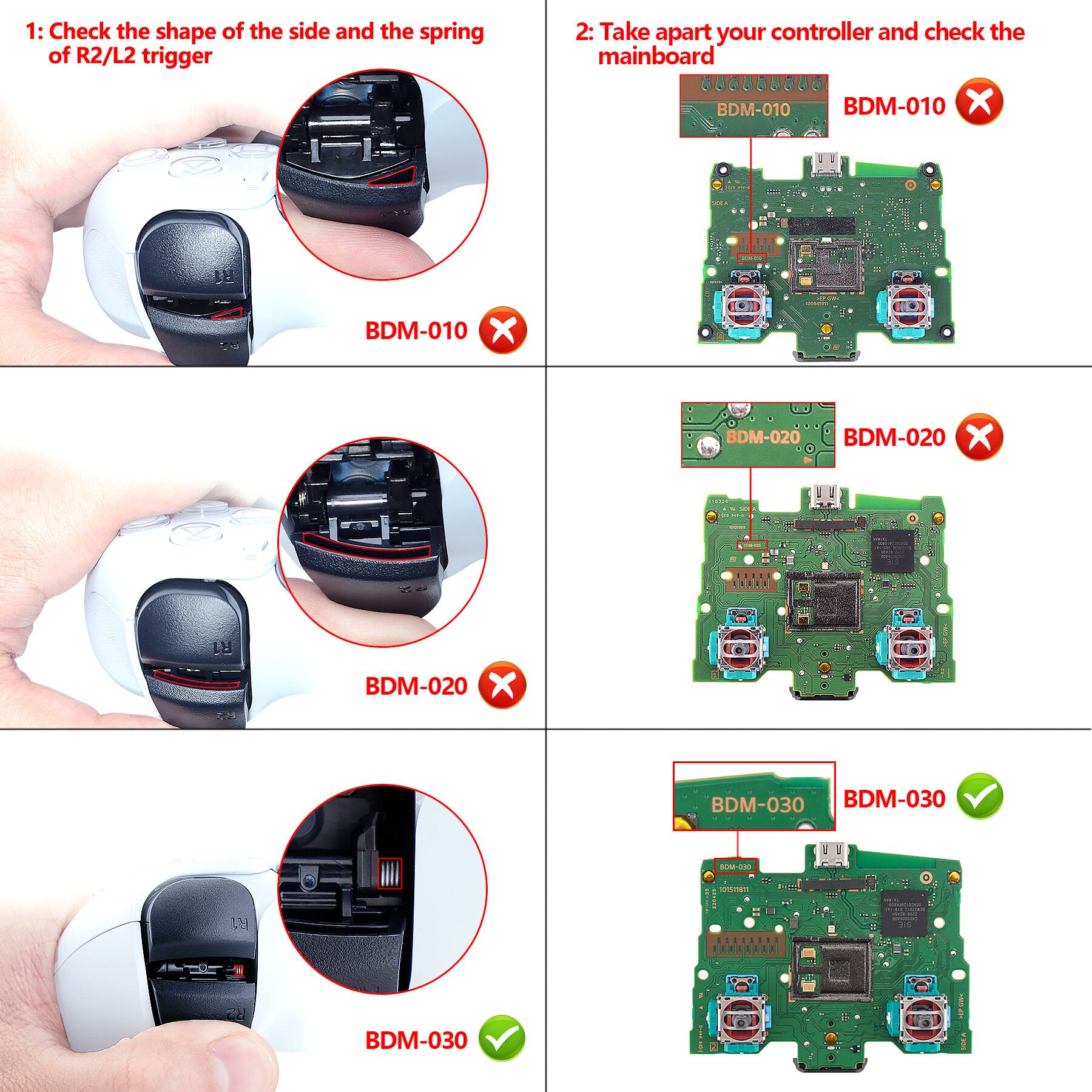 eXtremeRate Full Set Housing Shell with Buttons Touchpad Cover 