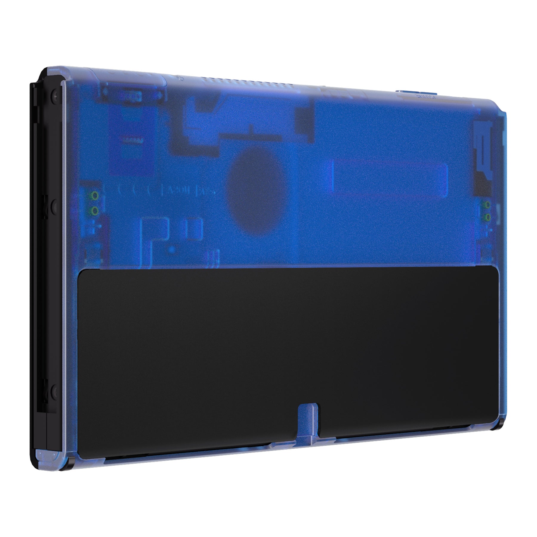 eXtremeRate Retail Clear Blue Console Back Plate DIY Replacement Housing Shell Case for Nintendo Switch OLED Console – JoyCon Shell & Kickstand NOT Included - BNSOM5006