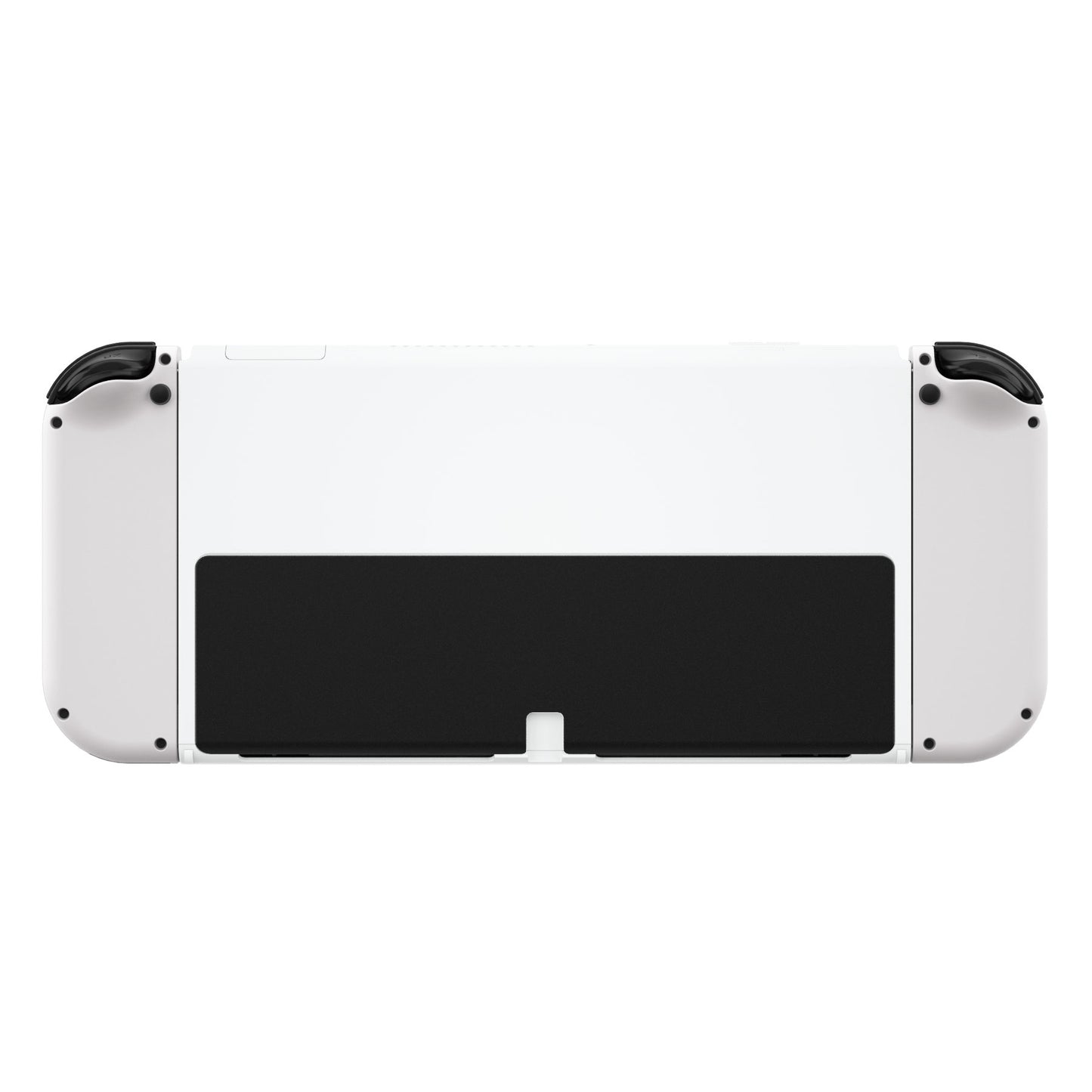 eXtremeRate Retail White Soft Touch Console Back Plate DIY Replacement Housing Shell Case for Nintendo Switch OLED Console – JoyCon Shell & Kickstand NOT Included - BNSOP3005