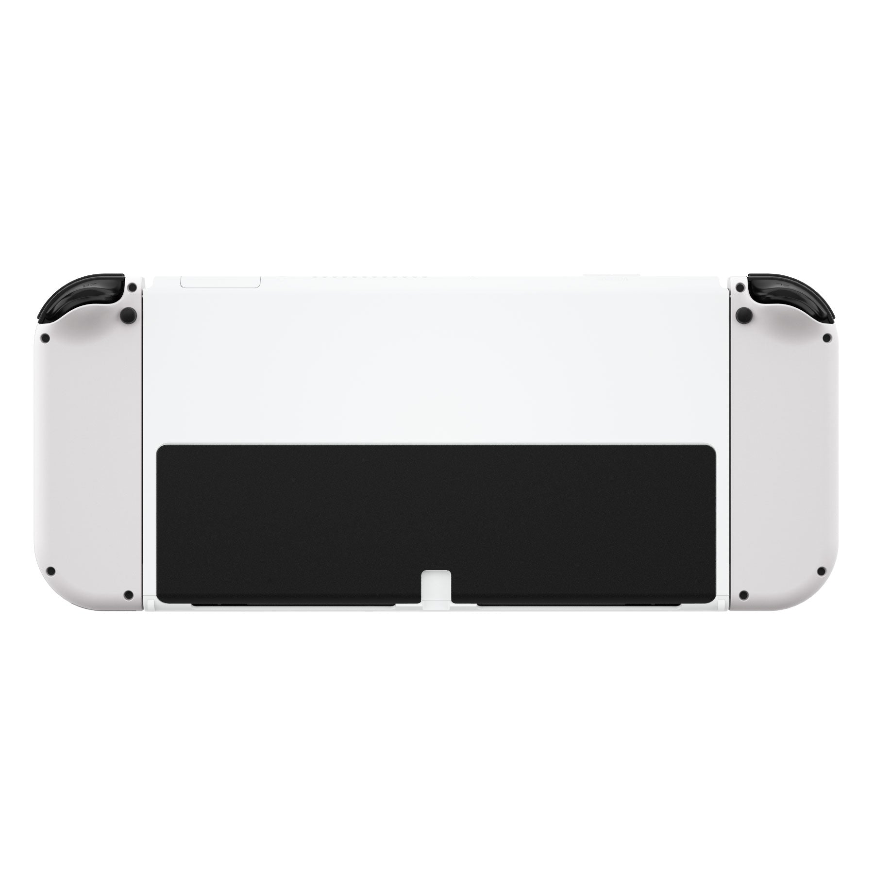 eXtremeRate Retail White Soft Touch Console Back Plate DIY Replacement Housing Shell Case for Nintendo Switch OLED Console – JoyCon Shell & Kickstand NOT Included - BNSOP3005