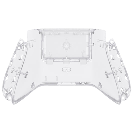 eXtremeRate Retail Clear Custom Bottom Shell with Battery Cover for Xbox Series S/X Controller, DIY Replacement Backplate Cover for Xbox Core Controller Model 1914 - Controller & Side Rails NOT Included - BX3M501