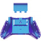 eXtremeRate Retail Chameleon Purple Blue Glossy Custom Bottom Shell w/ Battery Cover for Xbox Series S/X Controller - Controller & Side Rails NOT Included - BX3P301