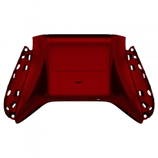 eXtremeRate Retail Scarlet Red Soft Touch Replacement Back Shell w/ Battery Cover for Xbox Series S/X Controller - Controller & Side Rails NOT Included - BX3P303