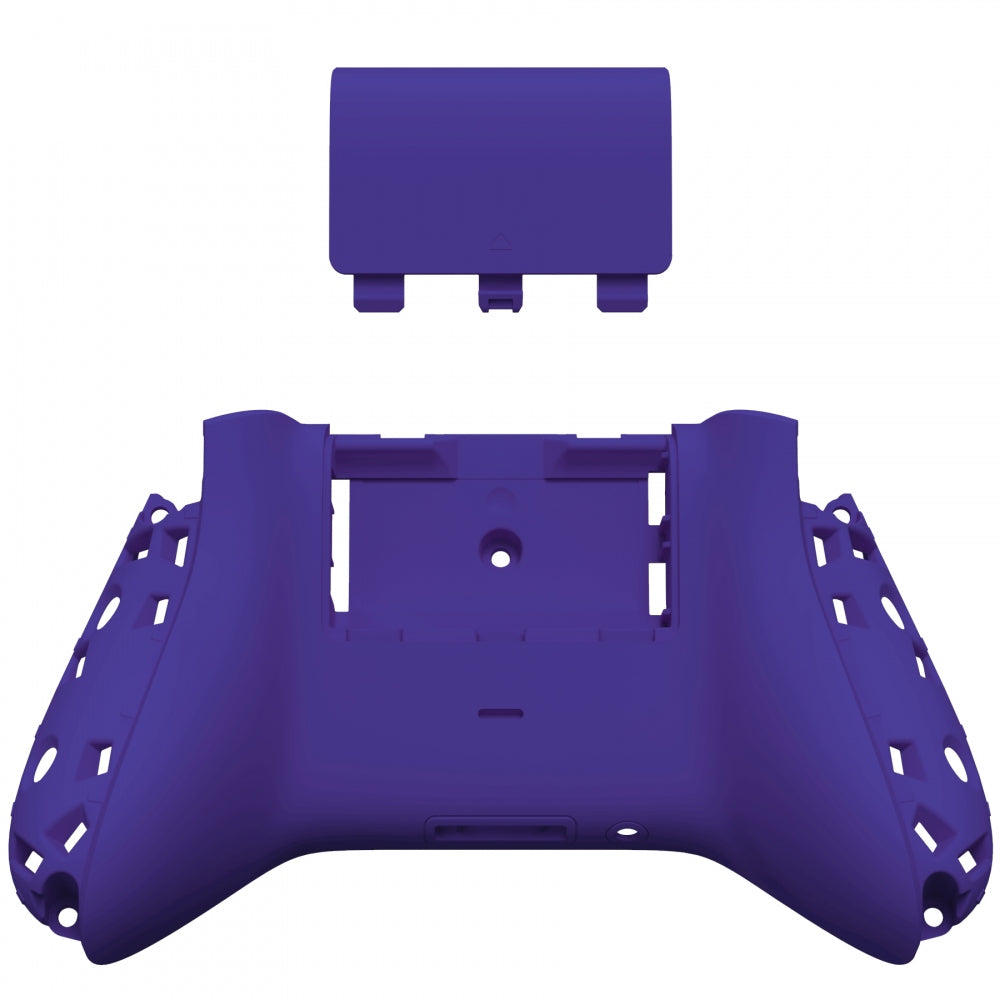 eXtremeRate Retail Purple Soft Touch Replacement Back Shell w/ Battery Cover for Xbox Series S/X Controller - Controller & Side Rails NOT Included - BX3P307