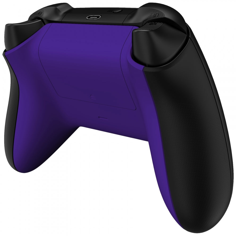 eXtremeRate Retail Purple Soft Touch Replacement Back Shell w/ Battery Cover for Xbox Series S/X Controller - Controller & Side Rails NOT Included - BX3P307