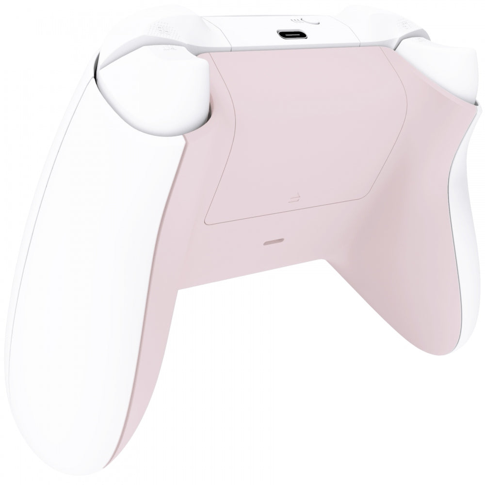 eXtremeRate Retail Cherry Blossoms Pink Soft Touch Replacement Back Shell w/ Battery Cover for Xbox Series S/X Controller - Controller & Side Rails NOT Included - BX3P312