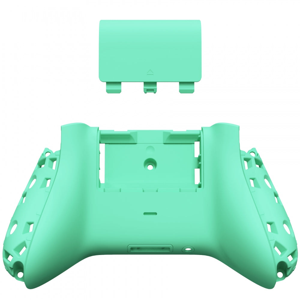 eXtremeRate Retail Mint Green Soft Touch Replacement Back Shell w/ Battery Cover for Xbox Series S/X Controller - Controller & Side Rails NOT Included - BX3P314