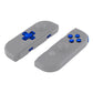 eXtremeRate Retail Chrome Blue D-pad ABXY Keys SR SL L R ZR ZL Trigger Buttons Springs, Replacement Full Set Buttons Fix Kits for NS Switch Joycon & OLED JoyCon (D-pad ONLY Fits for eXtremeRate Joycon D-pad Shell)-BZD404