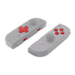 eXtremeRate Retail Transparent Clear Red D-pad ABXY Keys SR SL L R ZR ZL Trigger Buttons Springs, Replacement Full Set Buttons Fix Kits for NS Switch Joycon & OLED JoyCon (D-pad ONLY Fits for eXtremeRate Joycon D-pad Shell) - BZM502