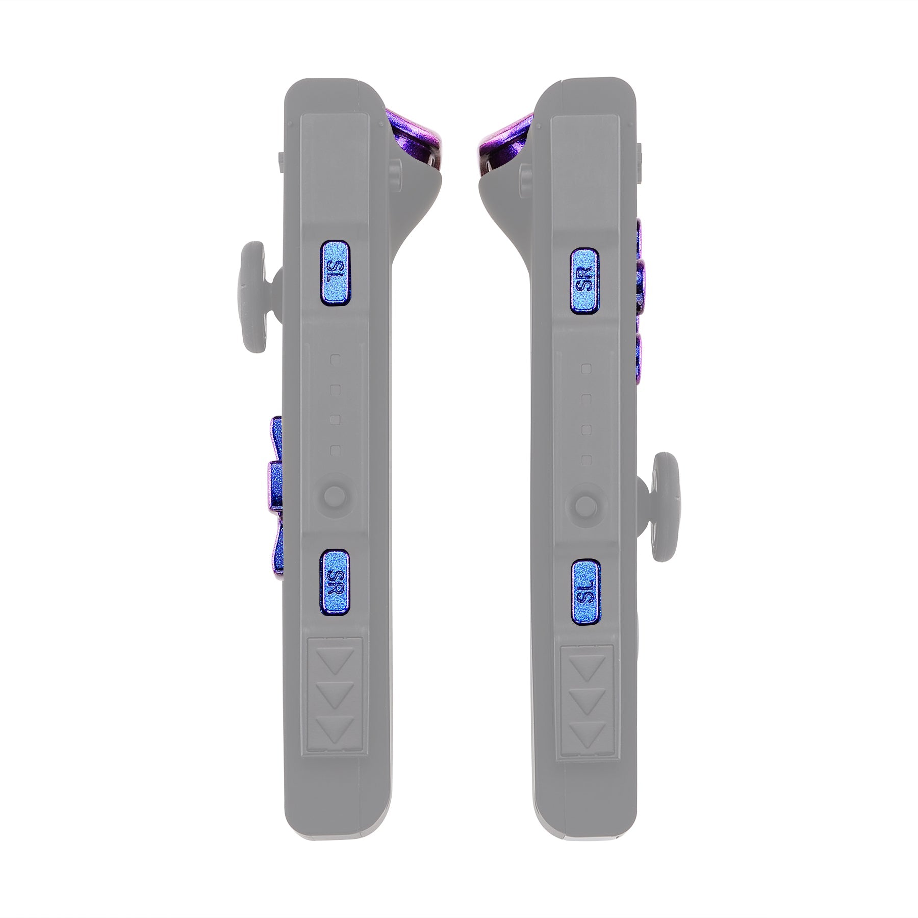 eXtremeRate Retail Chameleon Purple Blue D-pad ABXY Keys SR SL L R ZR ZL Trigger Buttons Springs, Replacement Full Set Buttons Fix Kits for NS Switch Joycon & OLED JoyCon (D-pad ONLY Fits for eXtremeRate Joycon D-pad Shell) - BZP301