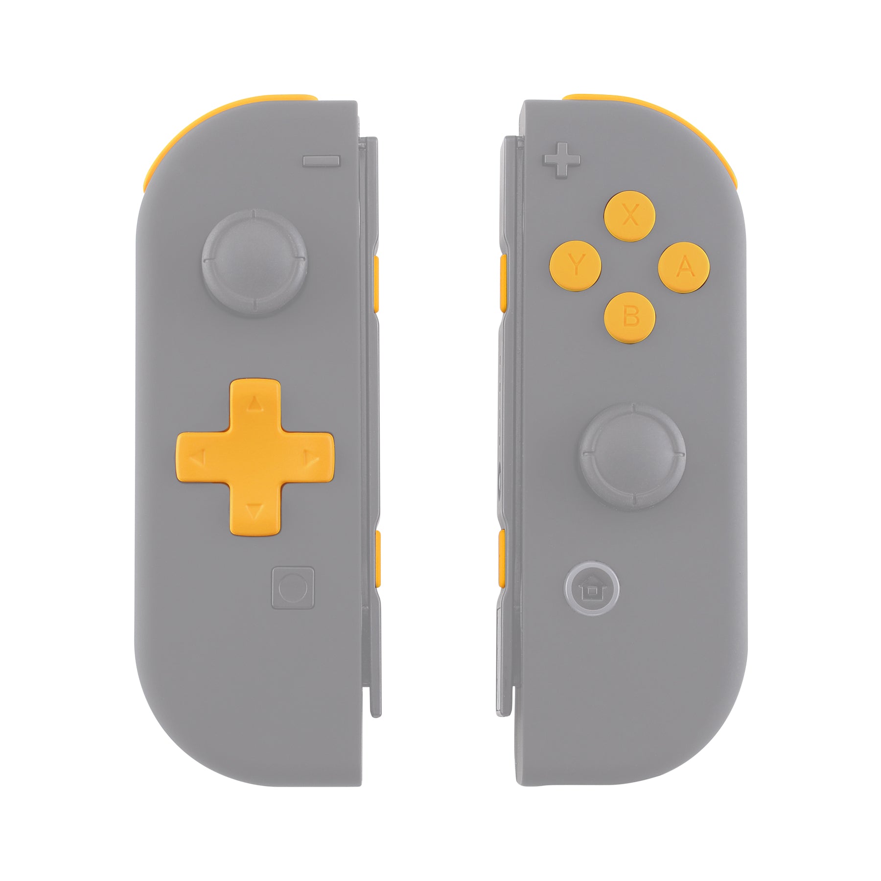 eXtremeRate Retail Caution Yellow D-pad ABXY Keys SR SL L R ZR ZL Trigger Buttons Springs, Replacement Full Set Buttons Fix Kits for NS Switch Joycon & OLED JoyCon (D-pad ONLY Fits for eXtremeRate Joycon D-pad Shell) - BZP305