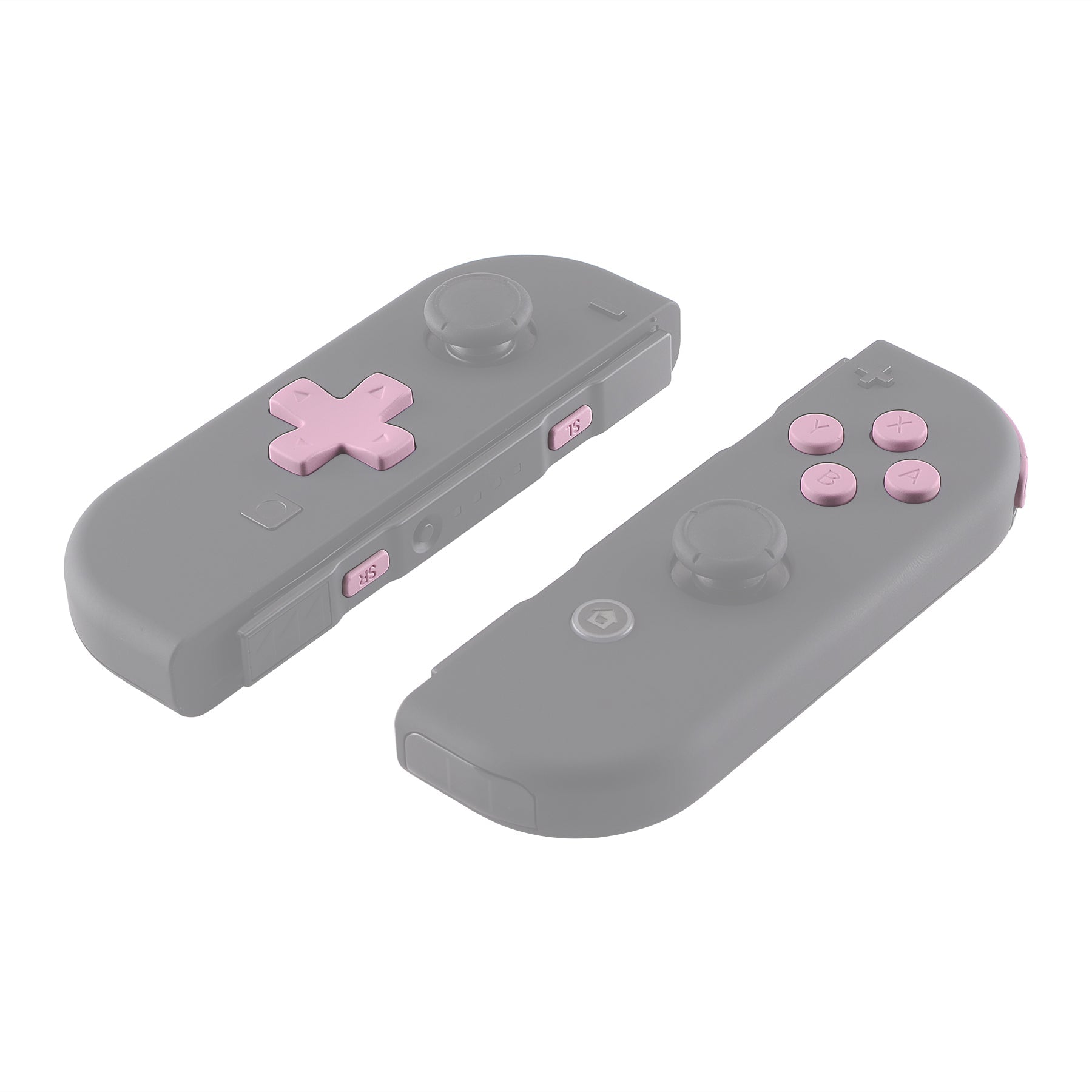 eXtremeRate Retail Cherry Blossoms Pink D-pad ABXY Keys SR SL L R ZR ZL Trigger Buttons Springs, Replacement Full Set Buttons Fix Kits for NS Switch Joycon & OLED JoyCon (D-pad ONLY Fits for eXtremeRate Joycon D-pad Shell) - BZP306