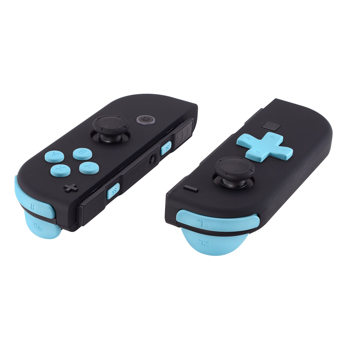 eXtremeRate Retail Heaven Blue D-pad ABXY Keys SR SL L R ZR ZL Trigger Buttons Springs, Replacement Full Set Buttons Fix Kits for NS Switch Joycon & OLED JoyCon (D-pad ONLY Fits for eXtremeRate Joycon D-pad Shell) - BZP307