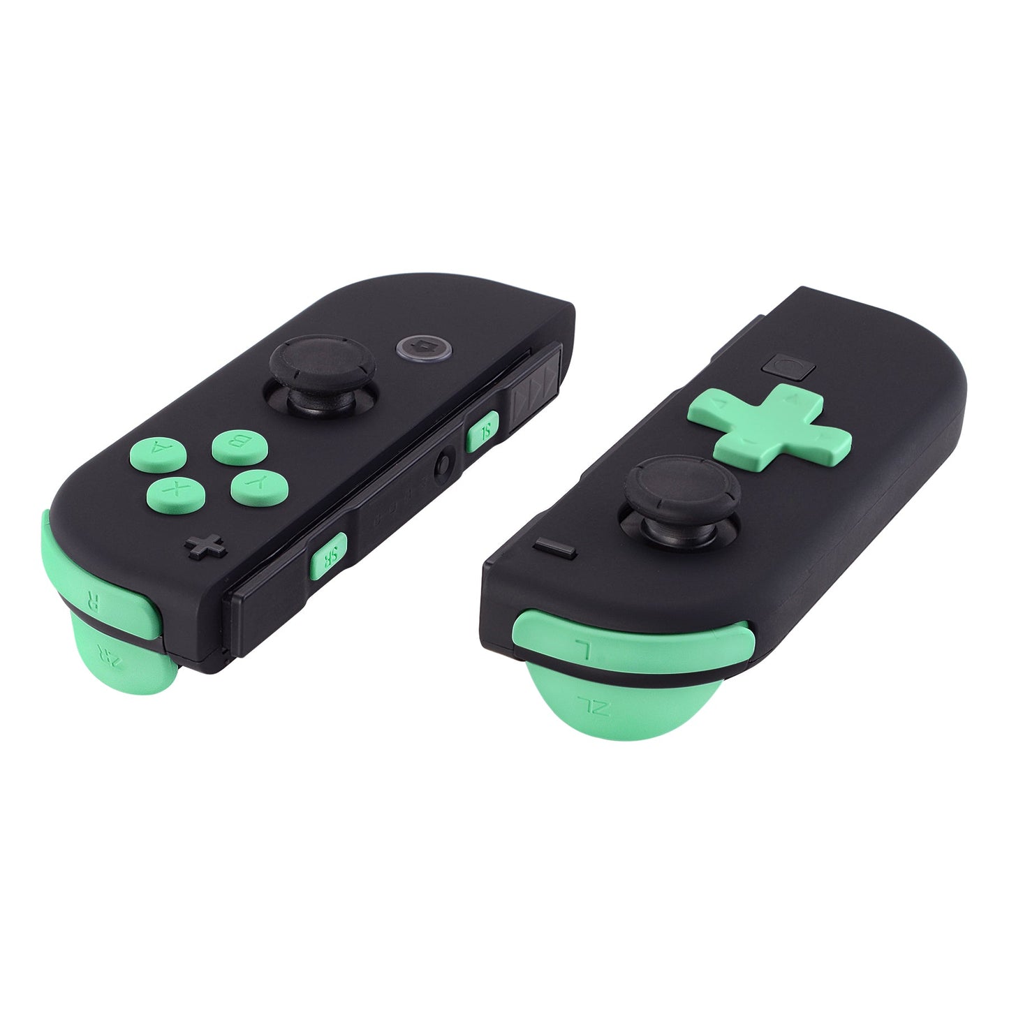 eXtremeRate Retail Mint Green D-pad ABXY Keys SR SL L R ZR ZL Trigger Buttons Springs, Replacement Full Set Buttons Fix Kits for NS Switch Joycon & OLED JoyCon (D-pad ONLY Fits for eXtremeRate Joycon D-pad Shell) - BZP308