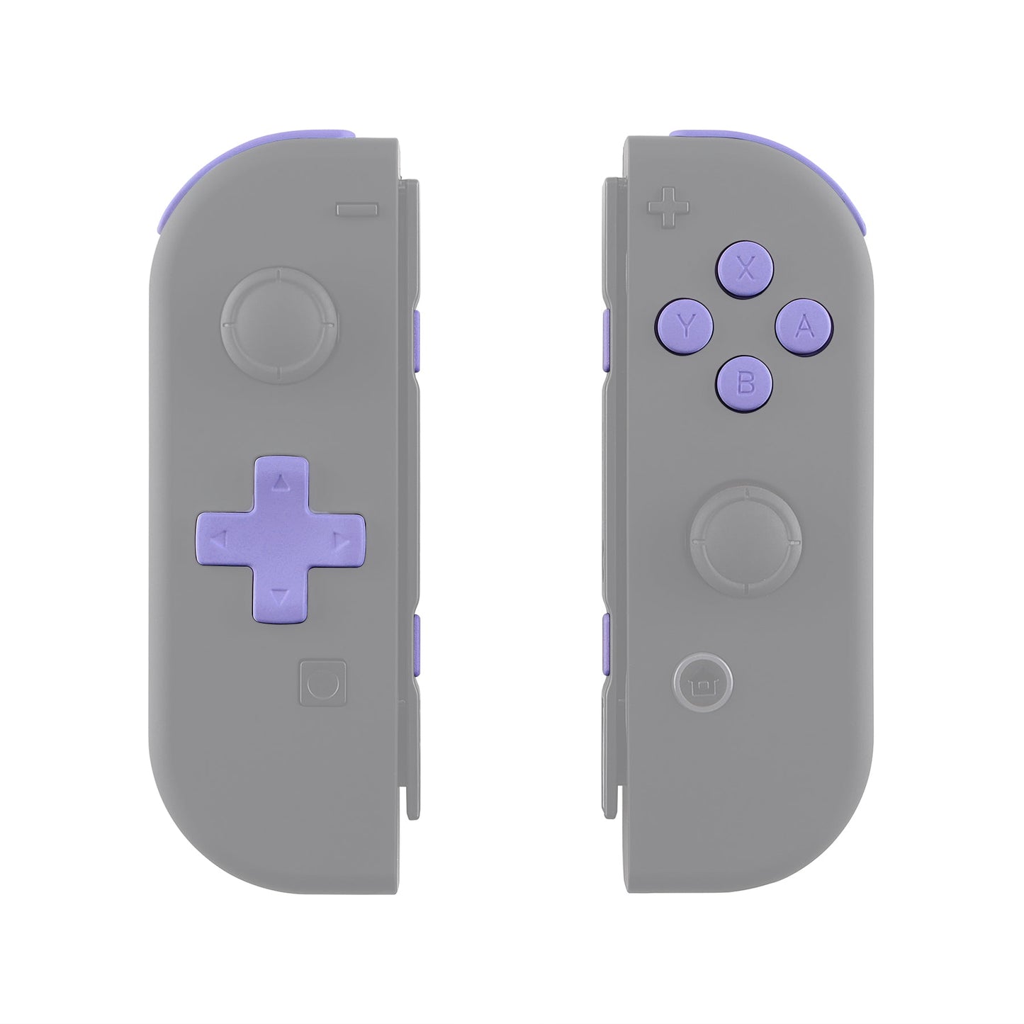 eXtremeRate Retail Light Violet D-pad ABXY Keys SR SL L R ZR ZL Trigger Buttons Springs, Replacement Full Set Buttons Fix Kits for NS Switch Joycon & OLED JoyCon (D-pad ONLY Fits for eXtremeRate Joycon D-pad Shell) - BZP309