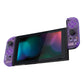 eXtremeRate Retail Clear Atomic Purple Joycon Handheld Controller Housing with Full Set Buttons, DIY Replacement Shell Case for NS Switch JoyCon & OLED JoyCon - Console Shell NOT Included - CM505
