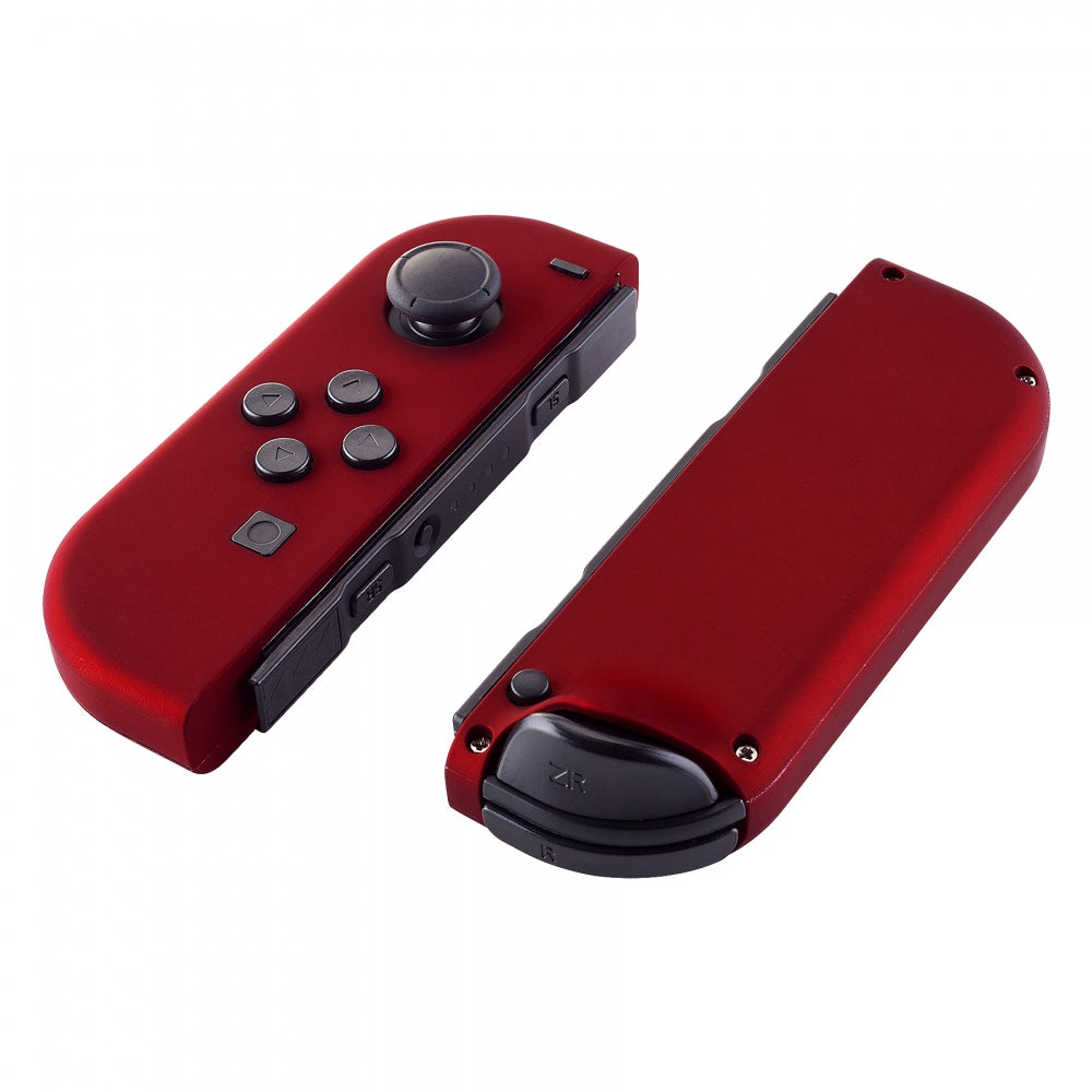 eXtremeRate Retail Soft Touch Grip Red Handheld Controller Housing With Full Set Buttons DIY Replacement Shell Case for NS Switch JoyCon & OLED JoyCon - Console Shell NOT Included - CP302