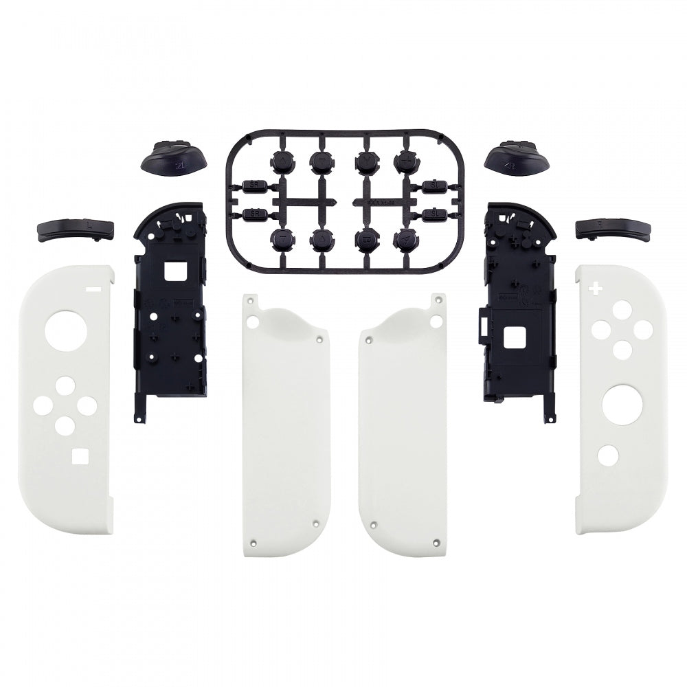 Soft Touch Grip White Handheld Controller Housing With Full Set Buttons DIY  Replacement Shell Case for NS Switch JoyCon & OLED JoyCon - Console Shell 