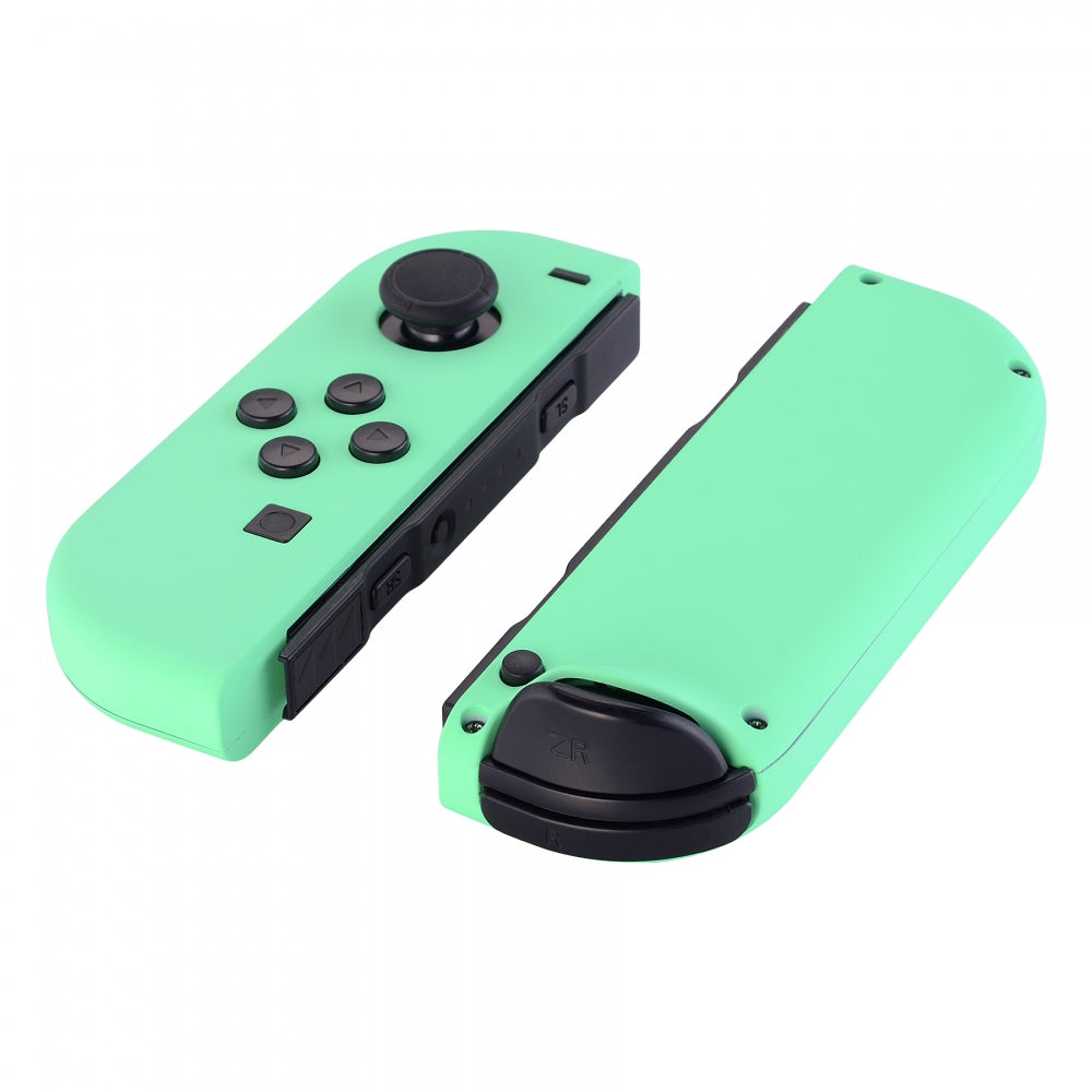 eXtremeRate Retail Soft Touch Grip Mint Green Handheld Controller Housing With Full Set Buttons DIY Replacement Shell Case for NS Switch JoyCon & OLED JoyCon - Console Shell NOT Included - CP308
