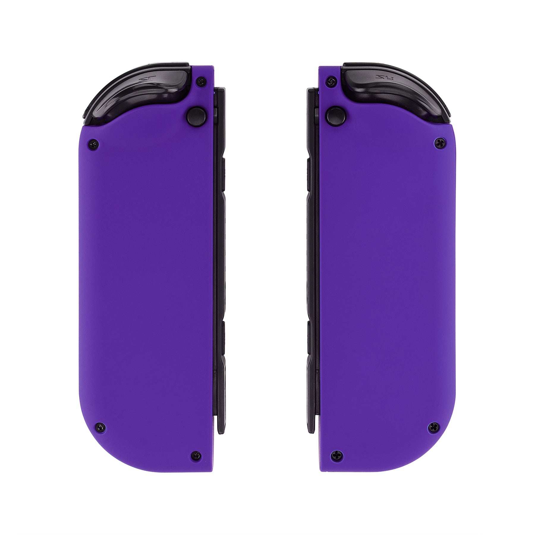eXtremeRate Retail Soft Touch Grip Purple Joycon Handheld Controller Housing with Full Set Buttons, DIY Replacement Shell Case for NS Switch JoyCon & OLED JoyCon - Console Shell NOT Included - CP313