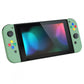 eXtremeRate Retail Soft Touch Grip Matcha Green Joycon Handheld Controller Housing with ABXY Direction Buttons, DIY Replacement Shell Case for NS Switch JoyCon & OLED JoyCon - Console Shell NOT Included - CP322